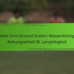 Allwetter-Firm-Ground-Stollen: Wasserdichtigkeit, Atmungsaktivität, Langlebigkeit