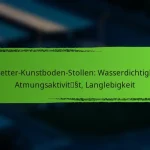 Allwetter-Kunstboden-Stollen: Wasserdichtigkeit, Atmungsaktivität, Langlebigkeit