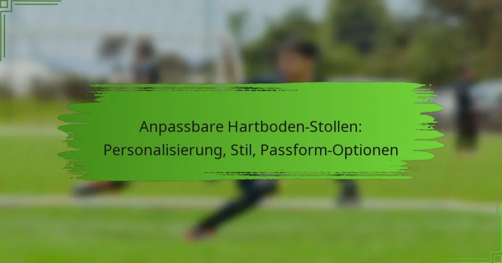 Anpassbare Hartboden-Stollen: Personalisierung, Stil, Passform-Optionen