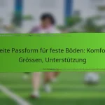 Breite Passform für feste Böden: Komfort, Grössen, Unterstützung