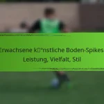 Erwachsene künstliche Boden-Spikes: Leistung, Vielfalt, Stil