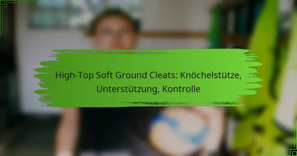 High-Top Soft Ground Cleats: Knöchelstütze, Unterstützung, Kontrolle