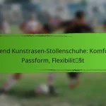 Jugend Kunstrasen-Stollenschuhe: Komfort, Passform, Flexibilität