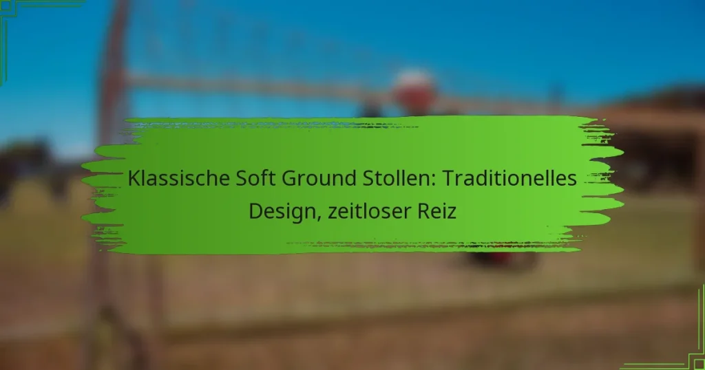 Klassische Soft Ground Stollen: Traditionelles Design, zeitloser Reiz